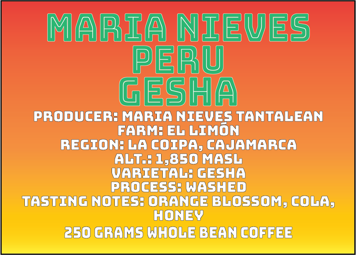 Peru: Maria Nieves - GESHA